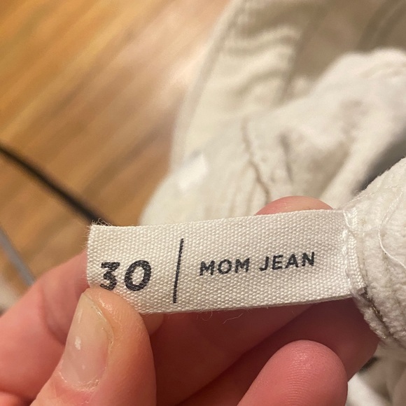 Cream Corduroy Pacsun Mom Jean Pants size 30 - Picture 3 of 4